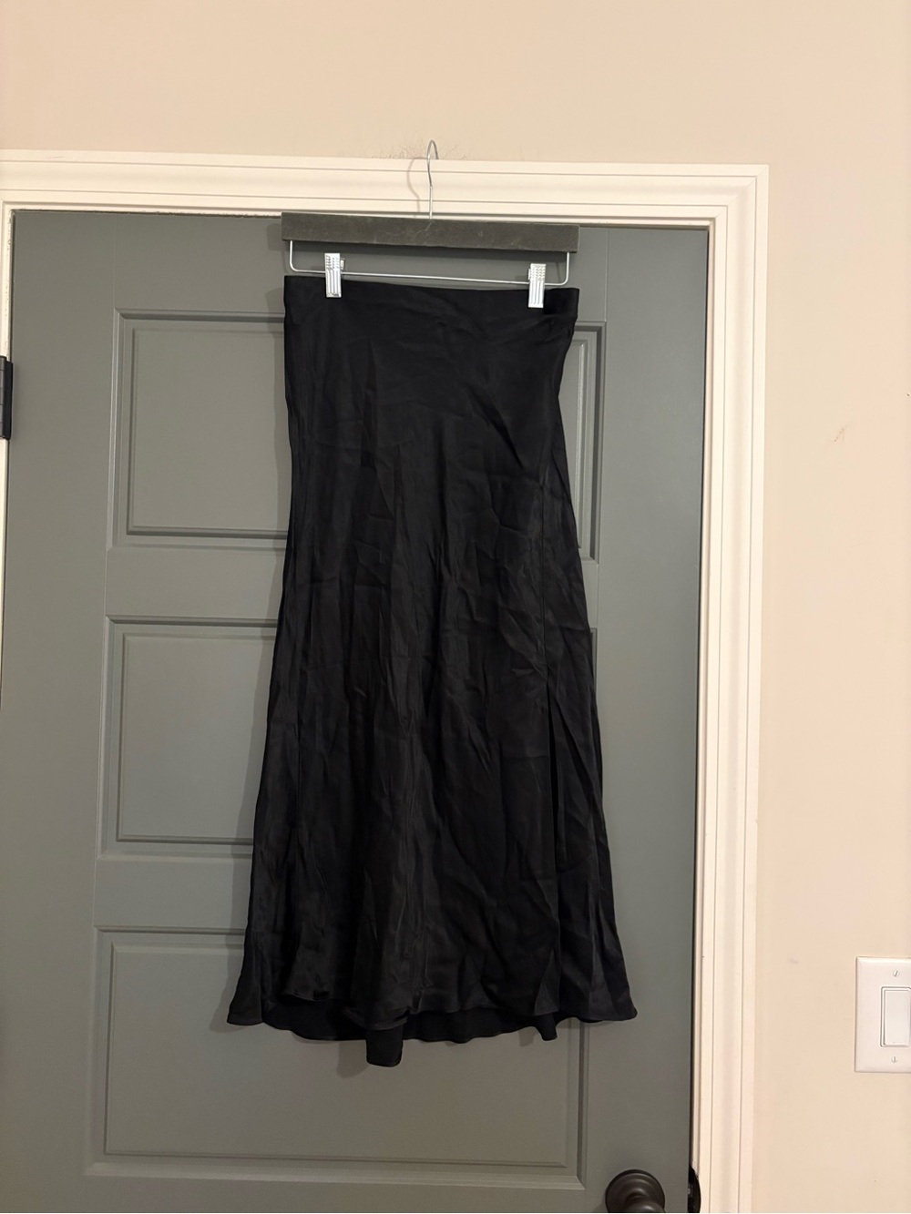 Rails Maya Black Bias Cut Midi Skirt Size Small